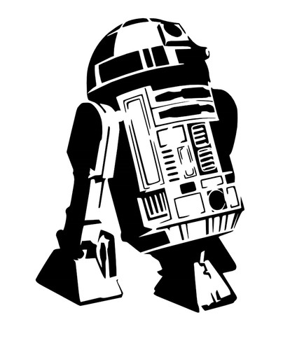 Star wars r2d2 vinyl car - vinyl,