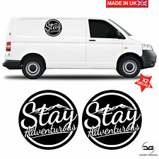 Stay Adventurous Camper Van Touring Motorhome VW T4 T5 T6 Vinyl Decal Stickers