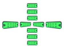 10 x 8 LED GREEN SIDE MARKER