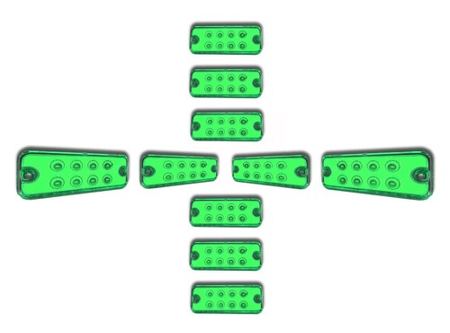 Led green side marker - green,