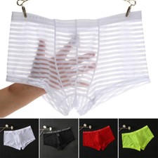 Sexy Men Sheer See Through For