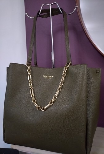 Kate spade large green - green, leather