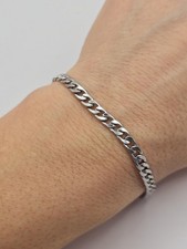 MEN'S BRACELET CLASSIC LINK CHAIN  STAINLESS STEEL IN SILVER JEWELLERY BRACELET