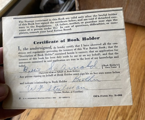 Wwii opa war ration - war,