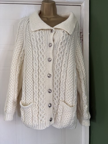 Vintage hand knit aran soft - ,