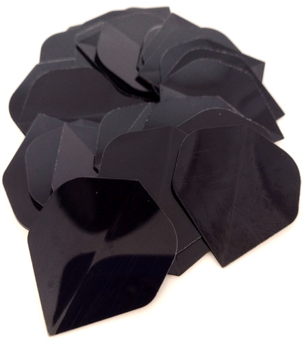 Dart flights plain black - dart,