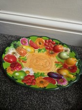Vintage Plastic 3d Fruit Mold Serving Plate