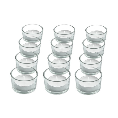 Tea light candle holders - light, set