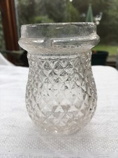 Clear glass victorian / edwardian christmas fairy night light lamp lantern