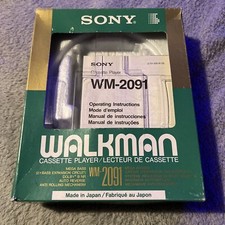 Sony Walkman Wm2091 Box EMPTY!! With original receipt very rare! 