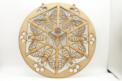 Bee wall plaque - plaque, large