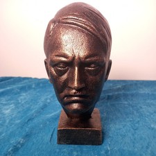 Adolf Hitler WW2 Bust Military History Cast Iron 2.2 KG  8 x 4.5 inches