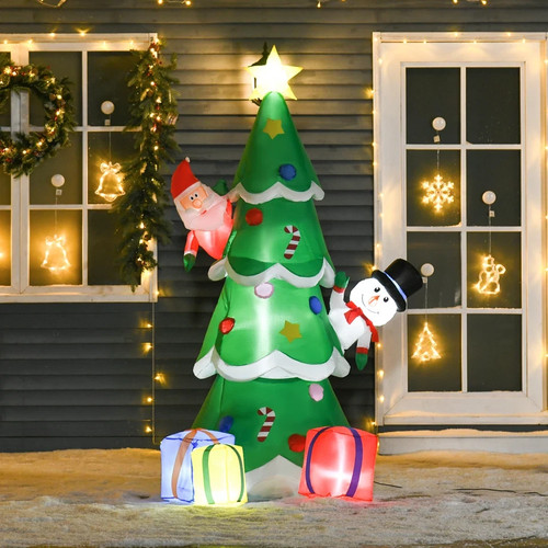 7ft christmas inflatable - inflatable, tree