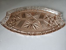 Art Deco Pink Glass Dressing