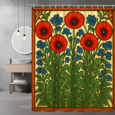 Vintage Floral Shower Curtain