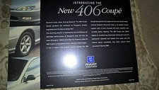 Peugeot 406 COUPE, sales information,  1 page, Oct 1996