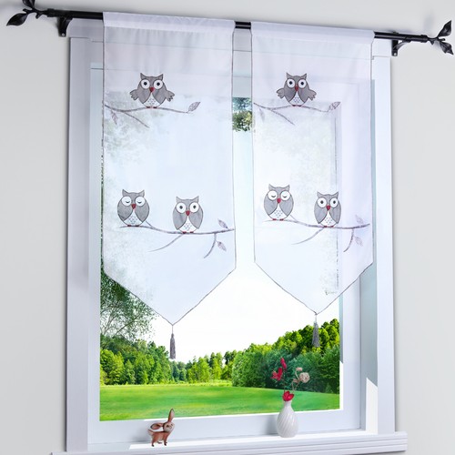 Cafe curtains triangle hem - cafe,
