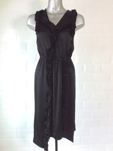 Size black satin - size, 6