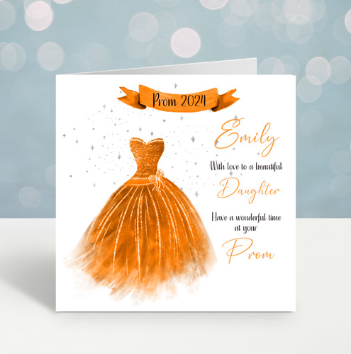 Prom card personalised - prom,