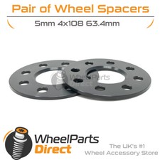 Wheel Spacers (2) Black 4x108