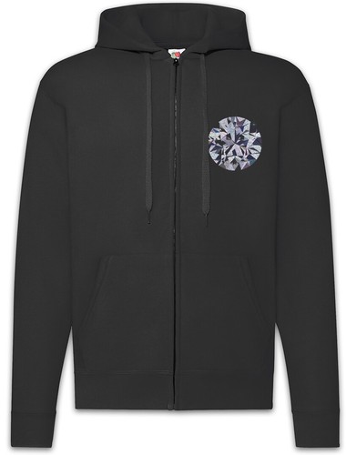 Diamond zipper hoodie - zipper,