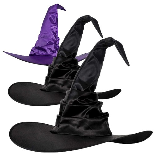 Black witch hat halloween - black,