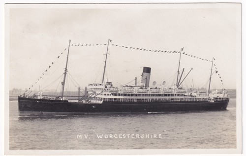 Bibby line worcestershire - bibby, m.v.