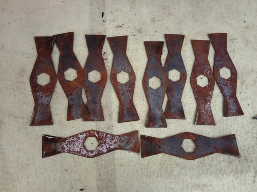 Ten lawn scarifier blades - ten,