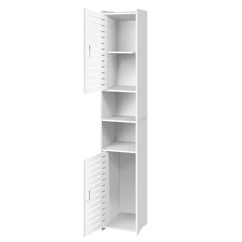 Modern white tall bathroom - modern,
