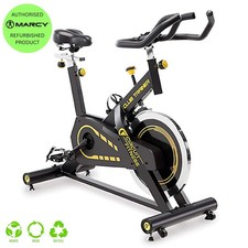 Exercise Bike Upright Studio Cardio Fitness Wheels Workout MARCY C-FIT AMZ955