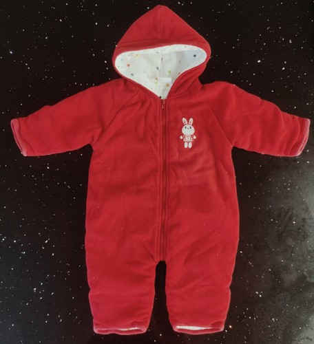 Months girls red snowsuit - 3-6,