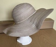 Primark Womens Beige Wide Rim Summer Hat, Beach, Holiday, picnic