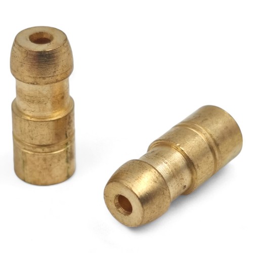 Brass bullet connectors - brass, 4.7mm