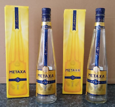 Pair of 5 Star Greek Metaxa Bottles (Empty & Rinsed) & Boxes