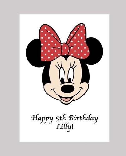 Minnie mouse personalised - minnie,