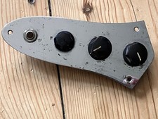 1970s Vintage Eros Japanese Jazz Bass Guitar Control Plate Columbus CMI Maya