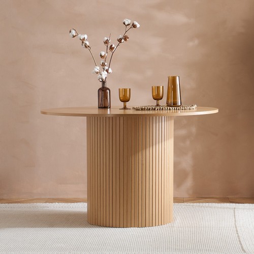 Axel round fluted dining - round, table