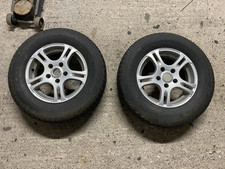 14" Caravan Alloy Wheel + Tyre 195/70R14 5 Stud 112mm PCD x 2 Wheels