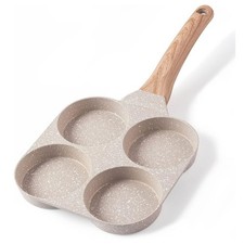 Egg Omelette Pan, 4-Cup Nonstick Egg Frying Pan