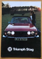 TRIUMPH STAG Car Sales Brochure MAR 1976 #3215
