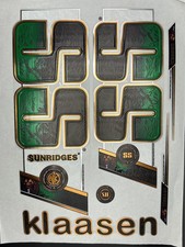 SS KLAASEN Cricket Bat 3D Embossed Stickers(replica)  With chrome Finish.