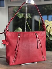 Radley Red Grainy Leather Tote