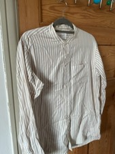 Urban Research Doors Stripes Men’s Shirt Mandarin Collar GC 