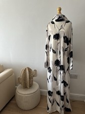 Eid Ramadan Floral Abaya 2 piece Set matching Hijab One Size 