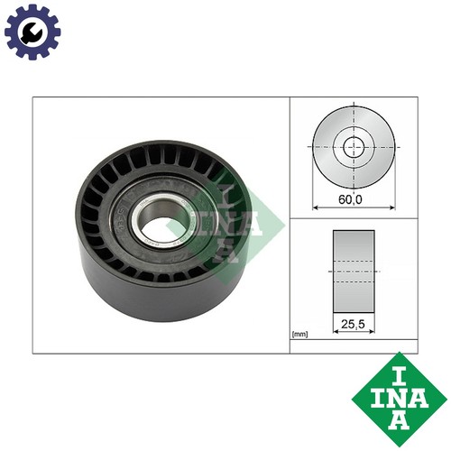 Deflectionguide pulley vribbed - deflectionguide,