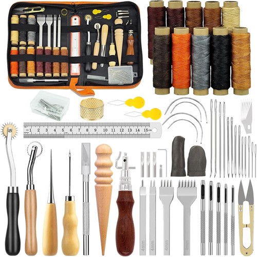 Leather working kit - leather,