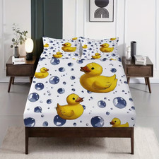 15.Cartoon Rubber Duck Fitted