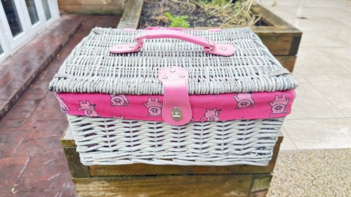 Spercy pig wicker hamper - m&spercy,