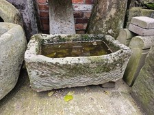 Antique Stone Trough Hand Carved Watertight Water Feature. 