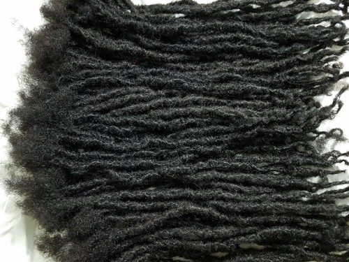 100 human hair locks handmade - human,